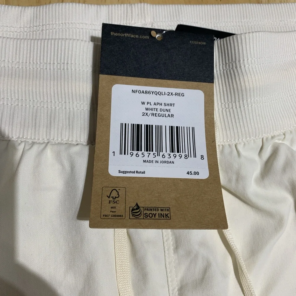 The North Face Plus Size 2X Aphrodite Drawstring‎ Athletic Women's Shorts NWT